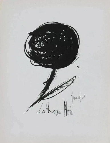 Bernard buffet la rose - la,