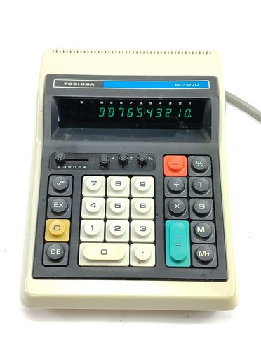 Toshiba 1270 calcolatrice - toshiba,