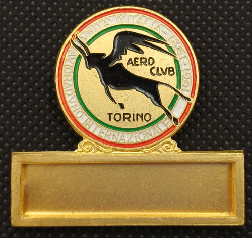 Aero club torino - aero, targhetta