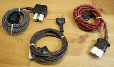 VECCHIO LOTTO CON 3 CAVI PER VECCHIE STUFETTE TOSTAPANE FERRI STIRO...   [TA71]