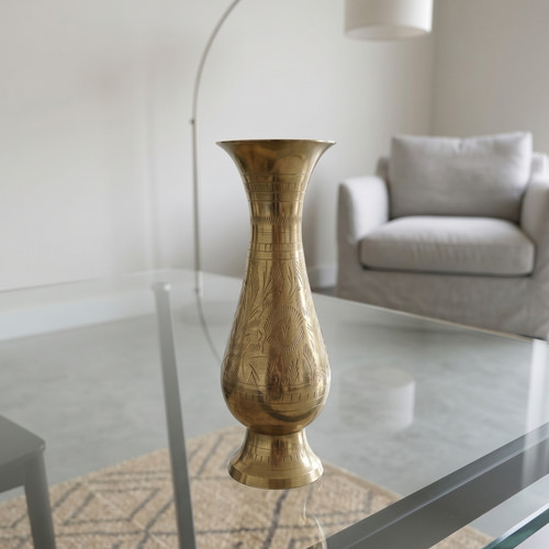 Vaso bocciolo ottone stile - bocciolo, in