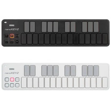 Korg nanoKEY2 USB MIDI controller tastiera bianco e nero sottile 25 tasti originale