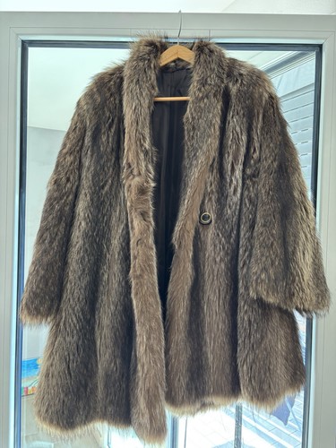 Pelliccia marmotta marrone - pelliccia, di