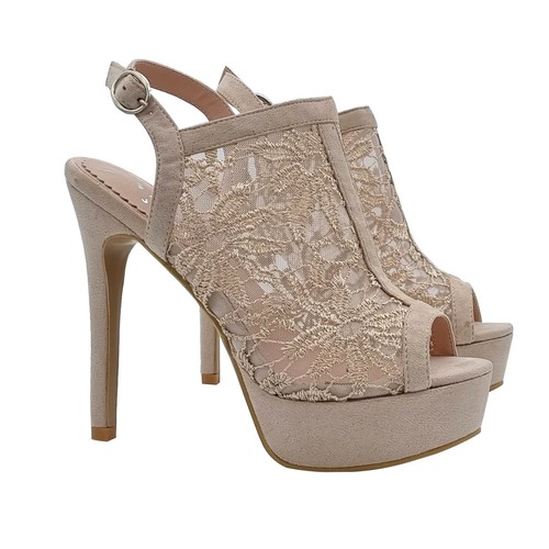 Sandali sexy beige - , stile