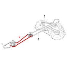 Cinghia trapezoidale 589532901 / 531009220 per Husqvarna Rider R 422Ts, PROFLEX 18 21