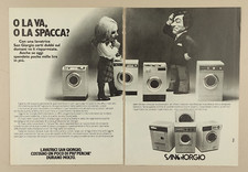 1970 Lavatrice San Giorgio Vintage Print Ad pubblicità o la va o la spacca?