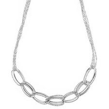 Collana a Catena in Oro Bianco