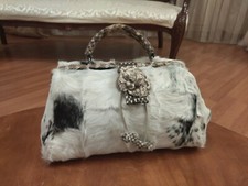 Borsa in Pelliccia di Cavallina E Pitone 