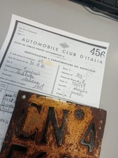 Targa moto epoca innocenti - targa, d'epoca