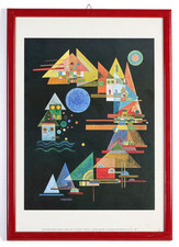 Kandinsky Spitzen im Bogen Stampa Riproduzione 1990 Cornice Astratto Arte