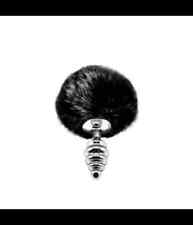 PLUG ANALE ACCIAIO CON CODA