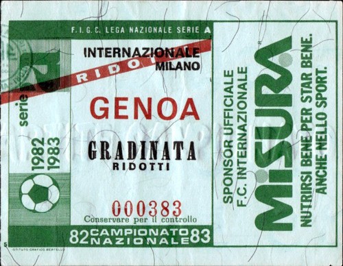Biglietto stadio serie - biglietto, a