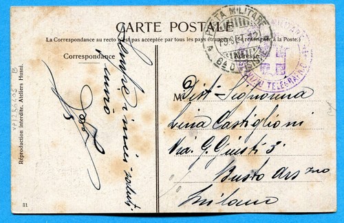 1912 rodi posta - posta, militare