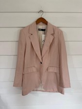 Blazer donna ZARA rosa lino