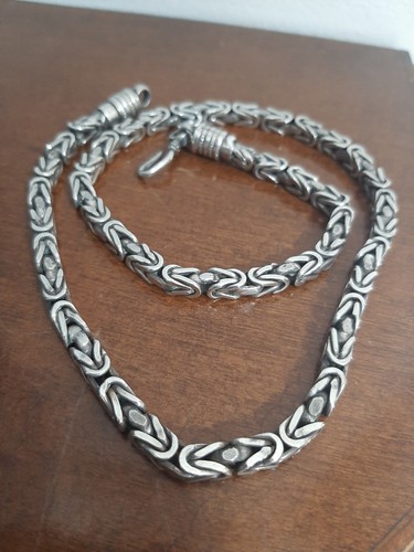 Collana argento massiccio - ,