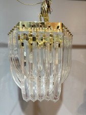 Vintage 1980s Gold Lucite