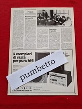Advertising Italian Pubblicità Werbung TENNIS ( 1979 ) Hi - Fi SCOTT