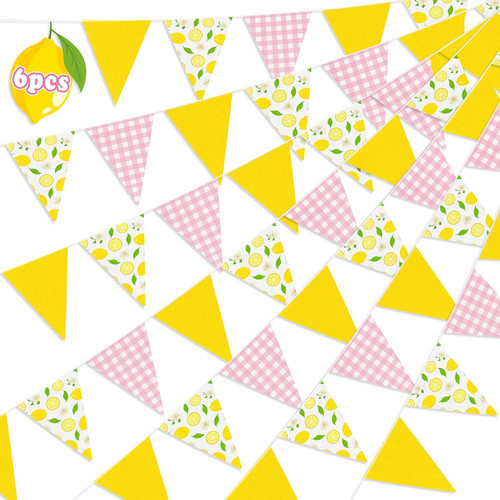 6pcs decorazioni festa - festa, limone