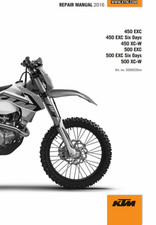 manuale officina riparazione KTM 450/500 EXC E SIX DAYS + altri modelli 