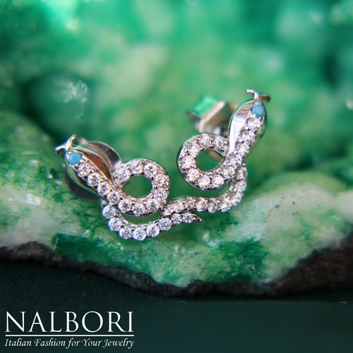 Orecchini argento 925 serpenti - argento,