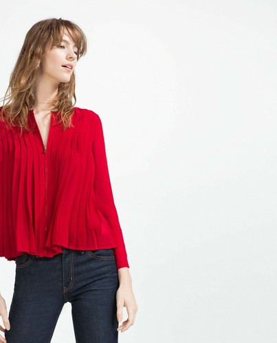Bnwt zara women fine pleated - bnwt,