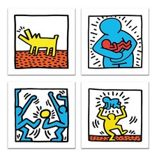 Quadri haring 4 Pezzi Stampa