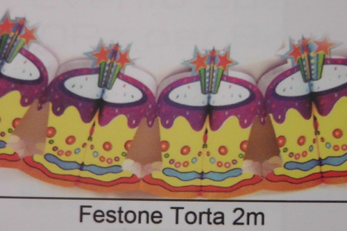Festone carta multicolore - festone,