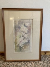 Quadro acquarello -Don Carlo Tarantini - Allievo Trento Longa Retti 47x67 cm