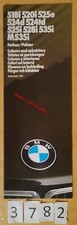 BMW SERIE 5 E28 518i 520i 525e 524d 524td 525i 528i 535i M535i Couleur 12 p 2/86