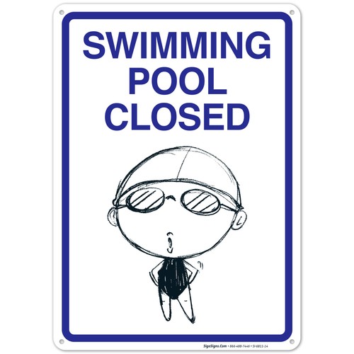 Insegna chiusa per piscina