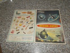 ALBUM INVENZIONI E SCOPERTE FERRERO 1956 COMPLETO(-5 FIG) TIPO PANINI EDIS LAMPO