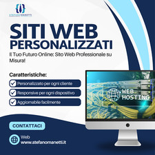 CREAZIONE SITO WEB • Fino a 5 pagine • Responsive • Aggiornabile facilmente