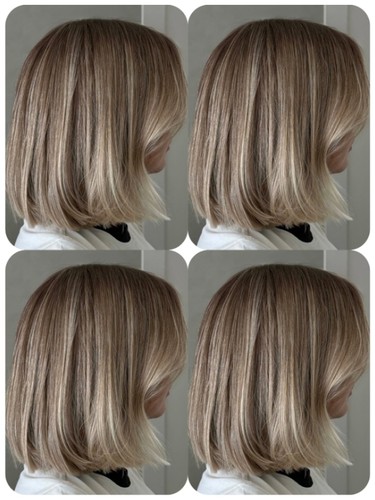 Parrucca ombre bionda corta - ombre,
