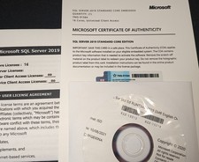 SQL Server 2019 Standard Core