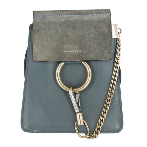 Borsa chloe blu ardesia faye - borsa,