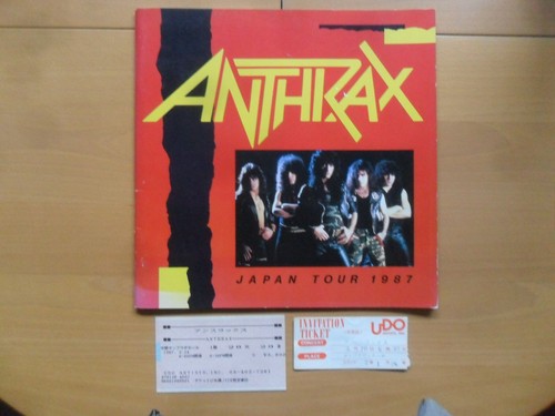 Anthrax 1987 japan - tourbook+, 2