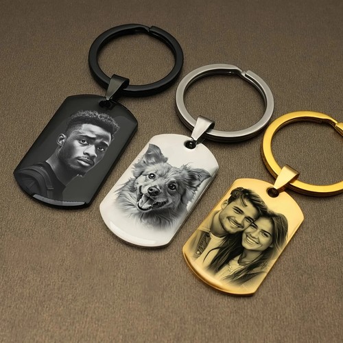 Personalized photo keychain - photo,