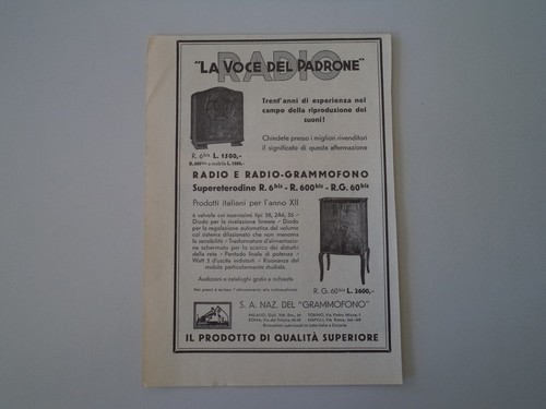 Advertising pubblicità 1934 - advertising,