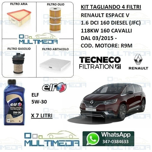 Kit tagliando filtri - tagliando, e