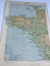 1950: Mappa della Bretagna