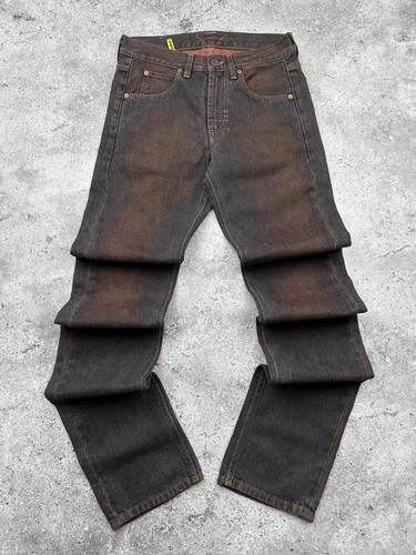 Jeans marrone gamba - , dritta