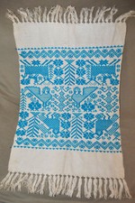 Asciugamano cucina vintage blu