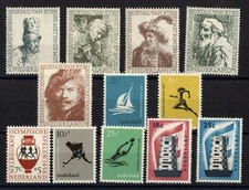 PAESI BASSI SERIE COMPLETA DI 12 FRANCOBOLLI NUOVI* N. 649/660 Quota: 136€