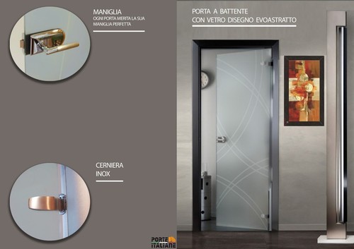 Porta battente interna - , vetro