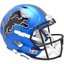 Casco calcio Detroit Lions blu