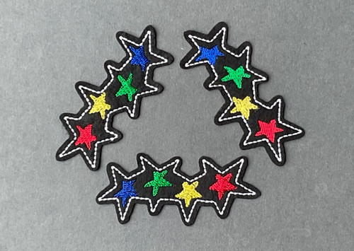 Stars patch iron bright - stars,