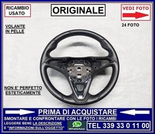 VOLANTE STERZO IN PELLE per comandi -non è perfetto- OPEL CORSA E 2015-2019