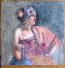 Acquerello con cornice sotto - acquerello,