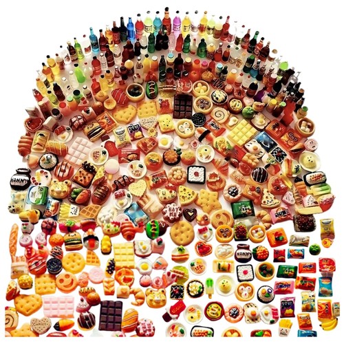 250pcs mini cibo miniature - 250pcs,