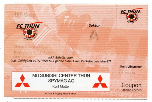 Biglietto thun - ec, fc